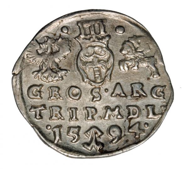 Trojak 1594 Zygmunt III Waza Polska Wilno (2)