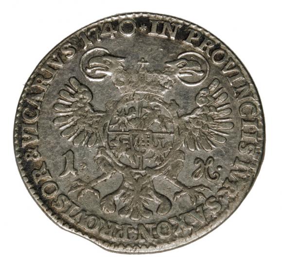Grosz wikariacki 1740 August III Polska Drezno (2)