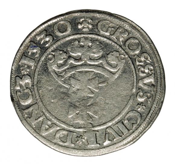 Grosz 1530 Zygmunt I Stary Gdańsk (2)