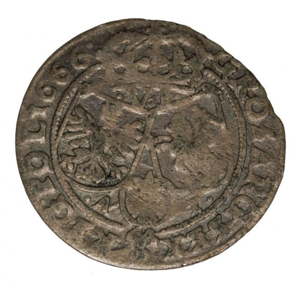 Szóstak 1666 Jan Kazimierz Polska Kraków (2)