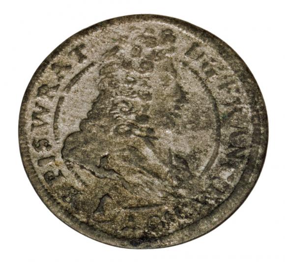 1 krajcar 1700 Franciszek Ludwik von Pfalz Księstwo Nyskie Biskupów Wrocławskich Nysa (1)
