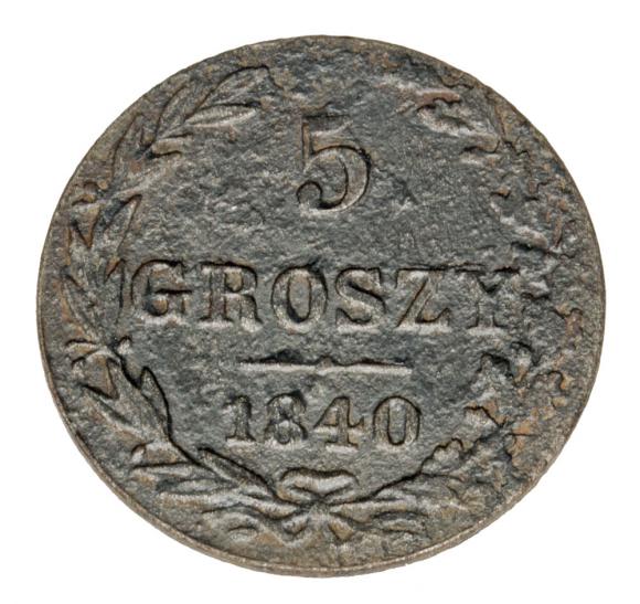 5 Groszy 1840 Mikołaj I Romanow Królestwo Polskie Warszawa (2)