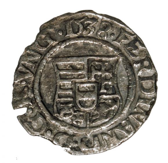 Denar 1538 Ferdynand I Habsburg Węgry Kremnica (1)
