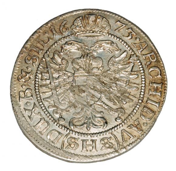 6 krajcarów 1673 Leopold I Habsburg Śląsk Wrocław (2)