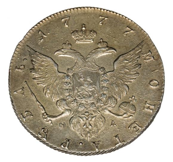 Rubel 1777 Katarzyna II Wielka Rosja Petersburg (2)