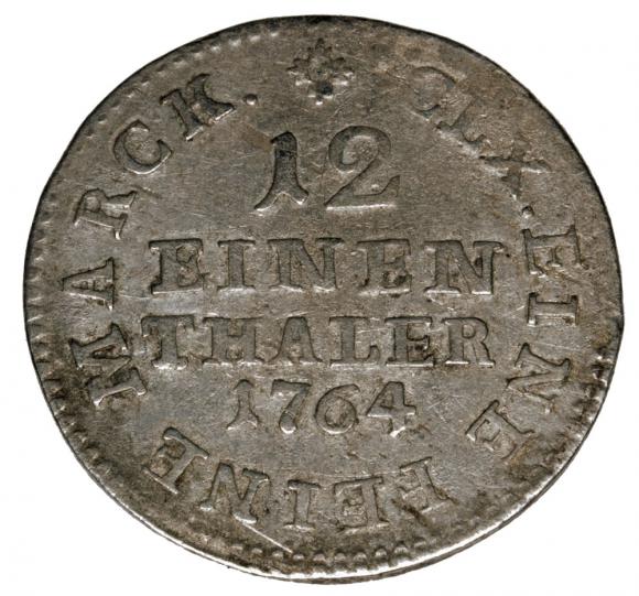 1/12 talara 1764 Fryderyk August III Niemcy Drezno (2)