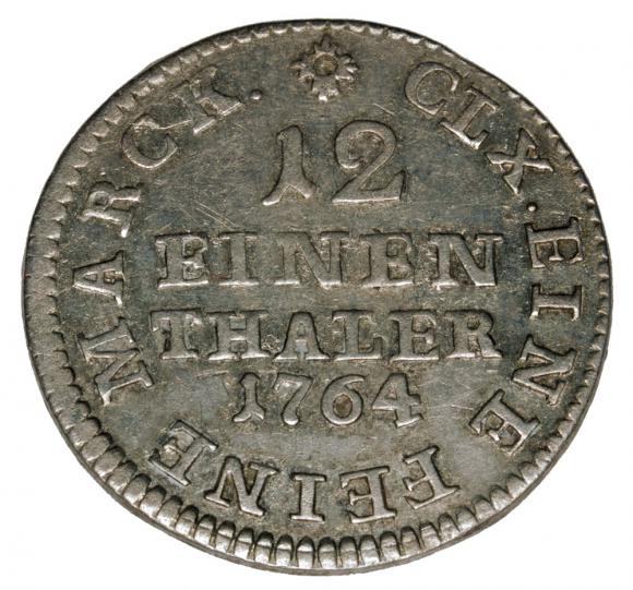 1/12 talara 1764 Fryderyk August III Niemcy Drezno (2)