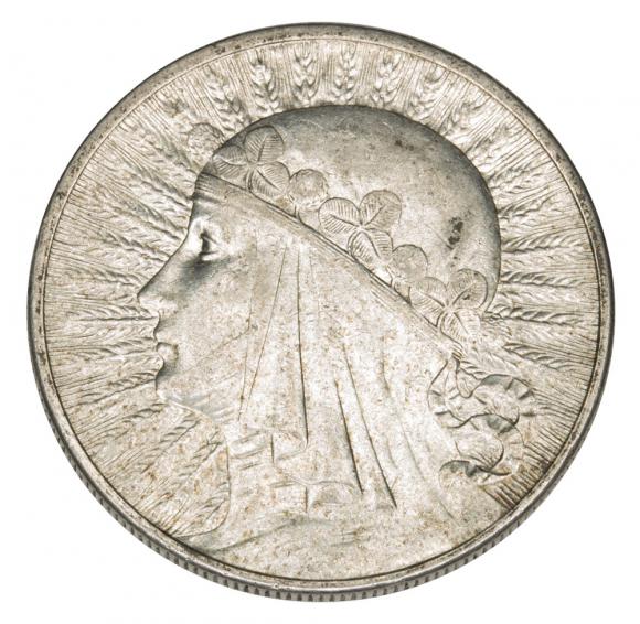 10 złotych 1932 Głowa kobiety II RP Londyn (1)