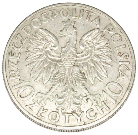 10 złotych 1932 Głowa kobiety II RP Warszawa (2)