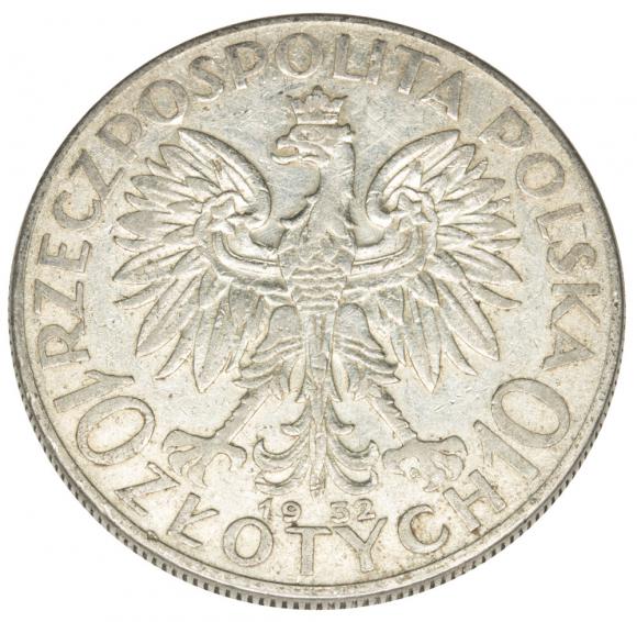 10 złotych 1932 Głowa kobiety II RP Warszawa (2)