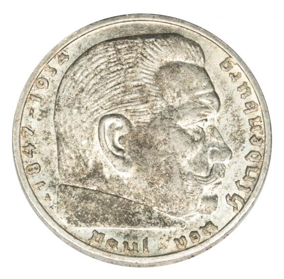 2 marki 1939 Paul von Hindenburg orzeł ze swastyką Niemcy Berlin A (1)