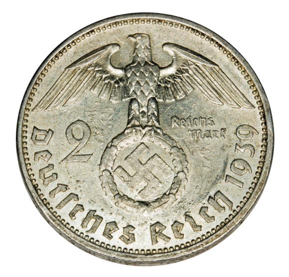 2 marki 1939 Paul von Hindenburg orzeł ze swastyką Niemcy Berlin A (2)