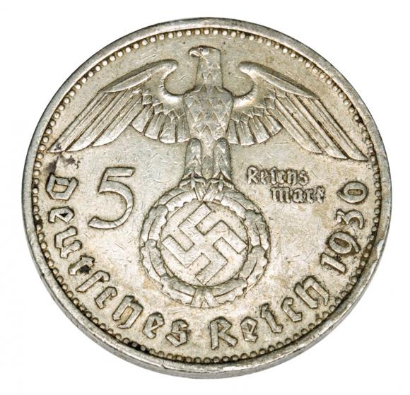 5 marek 1936 Paul von Hindenburg orzeł ze swastyką Niemcy Berlin A (2)