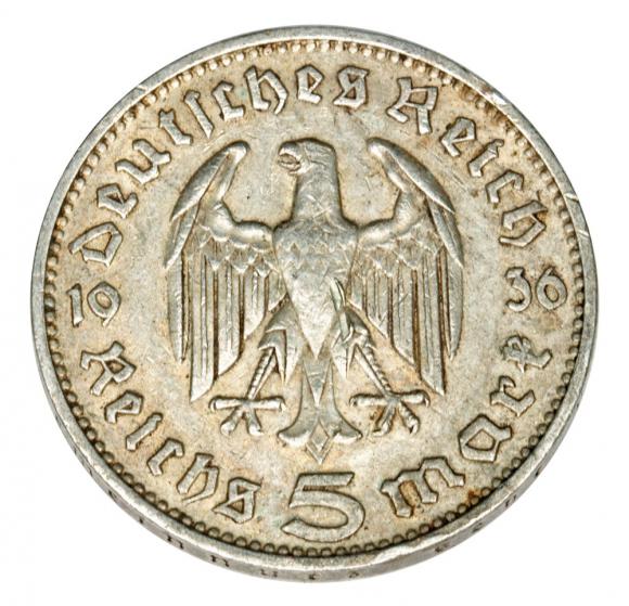 5 marek 1936 J Paul von Hindenburg orzeł pruski Niemcy Hamburg (2)
