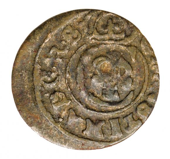 Szeląg 1647 Krystyna Waza Liwonia (1)