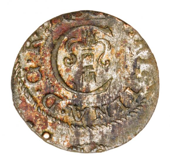 Szeląg 1652 Krystyna Waza Liwonia (1)