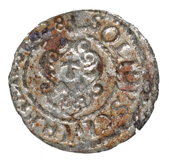 Szeląg 1628 Gustaw Adolf Ryga (2)