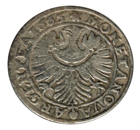 6 krajcarów 1665 Jan Chrystian Księstwo Brzesko - Legnicko - Wołowskie Brzeg (2)