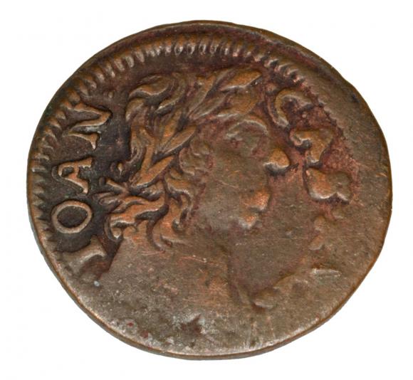 Szeląg 1661 Jan Kazimierz Litwa Ujazdów (1)
