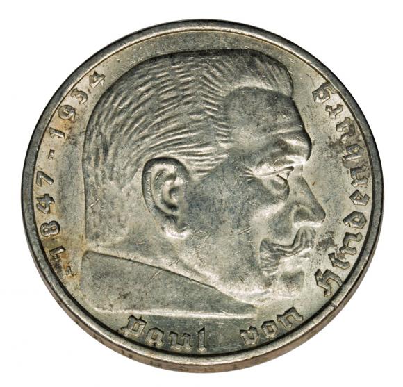5 marek 1936 A Paul von Hindenburg / orzeł pruski Berlin (1)