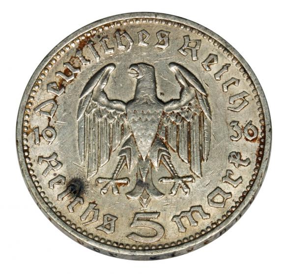 5 marek 1936 J Paul von Hindenburg / orzeł pruski Hamburg (2)