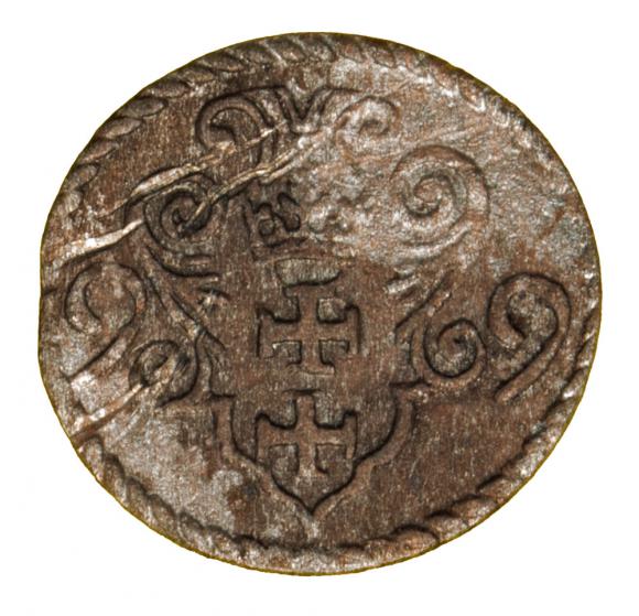 Denar 1599 Zygmunt III Waza Gdańsk (1)