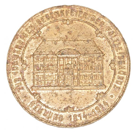 Medal 1914 100 lecie policji w Hamburgu (1)