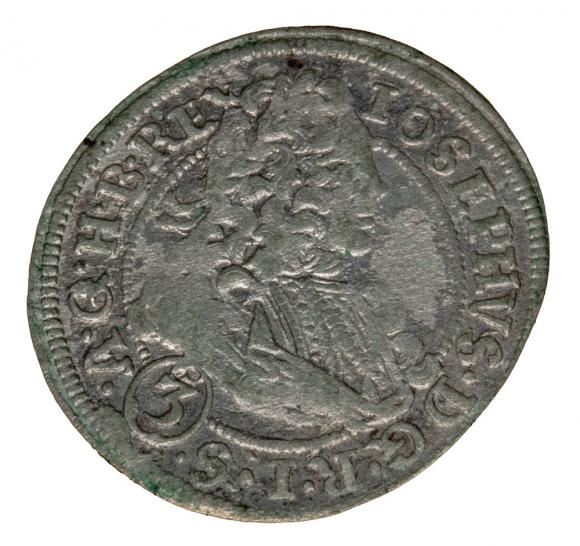 3 krajcary 1711 Józef I Habsburg Wrocław (1)