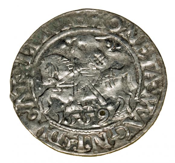 Półgrosz 1559 Zygmunt II August Wilno (1)