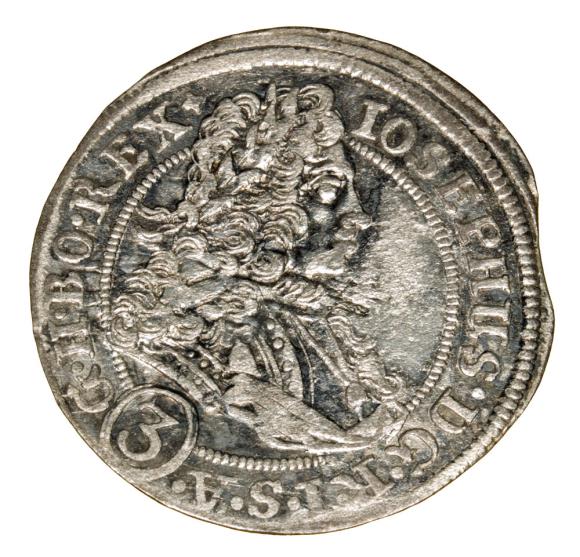 3 krajcary 1707 Józef I Habsburg Wrocław (1)