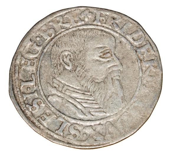 Grosz 1544 Fryderyk II Legnicki Księstwo Brzesko - Legnicko - Wołowskie Legnica (1)