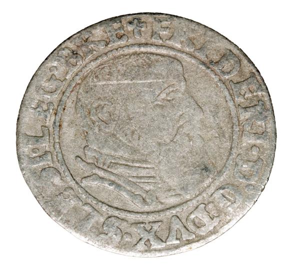Grosz 1544 Fryderyk II Legnicki Księstwo Brzesko - Legnicko - Wołowskie Legnica (1)