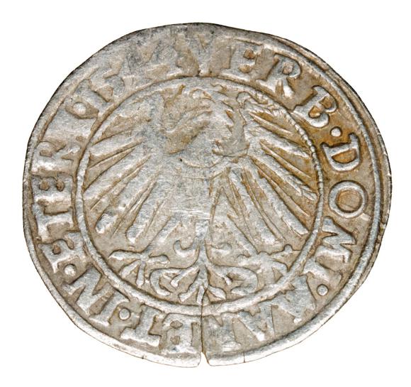 Grosz 1544 Fryderyk II Legnicki Księstwo Brzesko - Legnicko - Wołowskie Legnica (2)