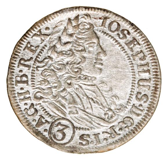 3 krajcary 1706 Józef I Habsburg Śląsk Wrocław (1)