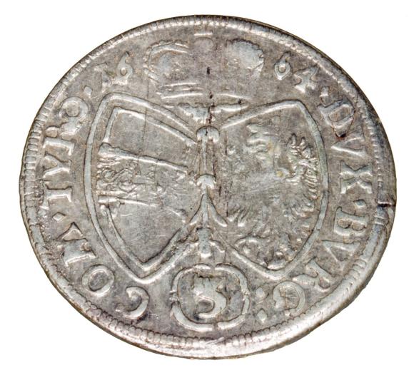 3 krajcary 1664 Zygmunt Franciszek Austria Hall (2)