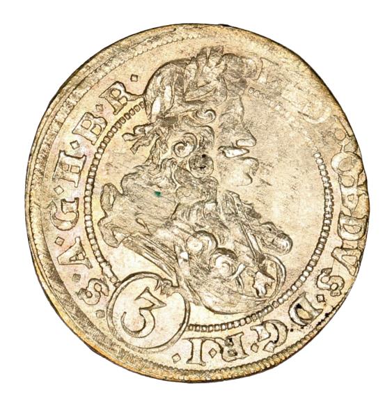 3 krajcary 1696 Leopold I Habsburg Brzeg (1)