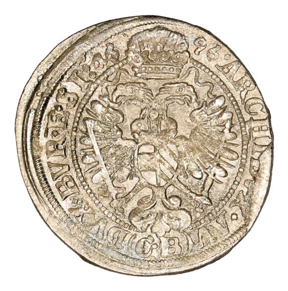 3 krajcary 1696 Leopold I Habsburg Brzeg (2)