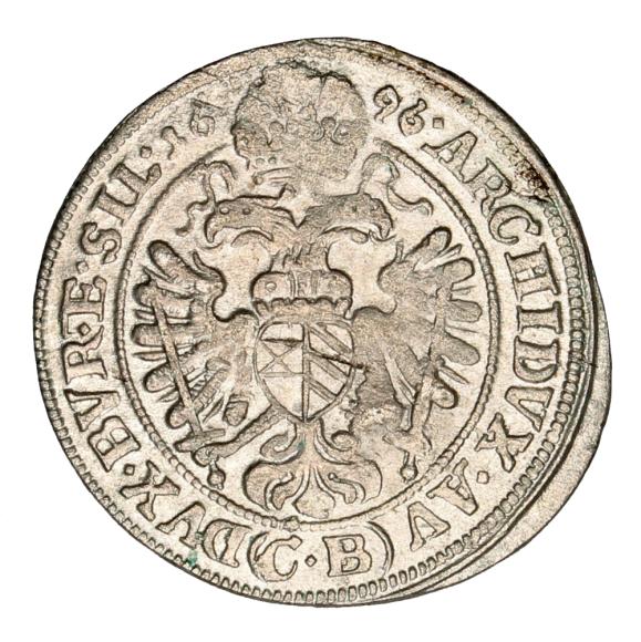 3 krajcary 1696 Leopold I Habsburg Brzeg (2)