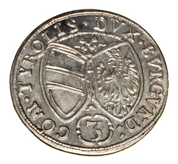 3 krajcary 1650 Ferdynand Karol Austria Hall (2)