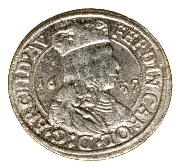 3 krajcary 1659 Ferdynand Karol Austria Hall (1)
