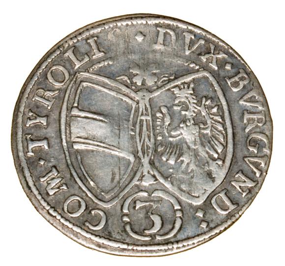 3 krajcary 1650 Ferdynand Karol Austria Tyrol Hall (2)