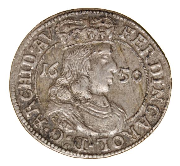 3 krajcary 1650 Ferdynand Karol Austria Tyrol Hall (1)