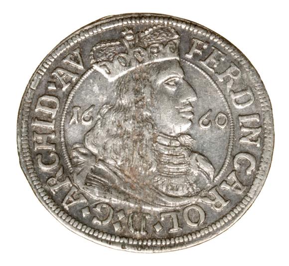 3 krajcary 1660 Ferdynand Karol Austria Tyrol Hall	 (1)