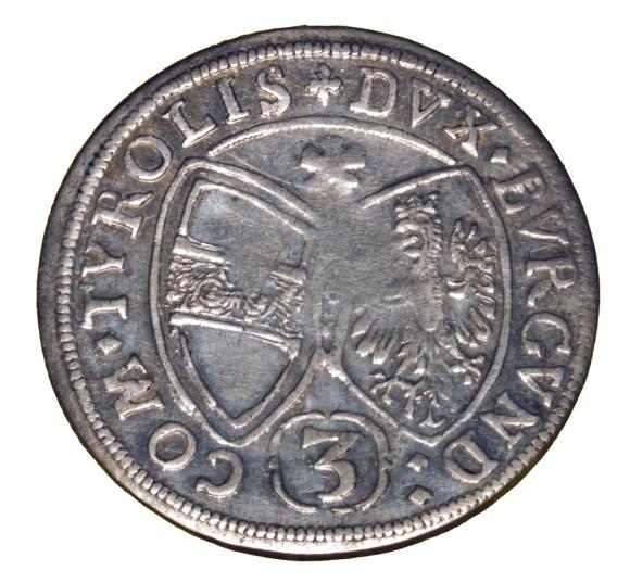 3 krajcary 1661 Ferdynand Karol Austria Tyrol Hall	 (2)