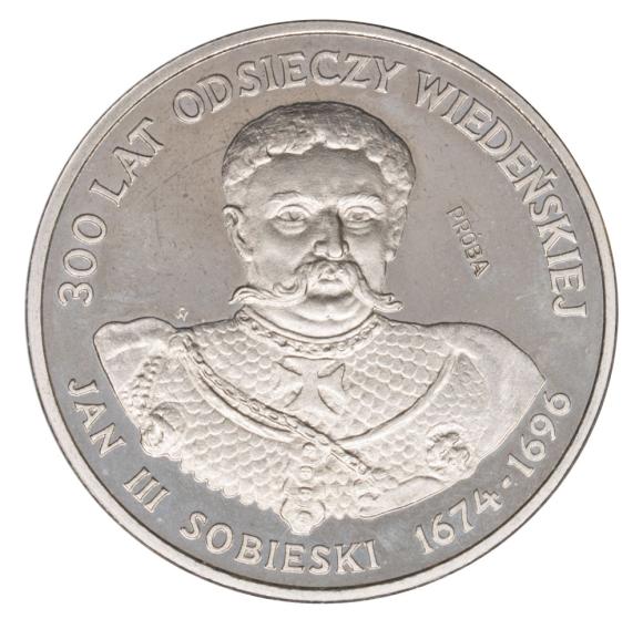 200 złotych 1983 300 Lat Odsieczy Wiedeńskiej nikiel próba (1)