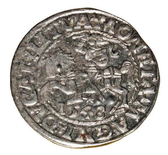 Półgrosz 1548 Zygmunt II August Wilno (1)