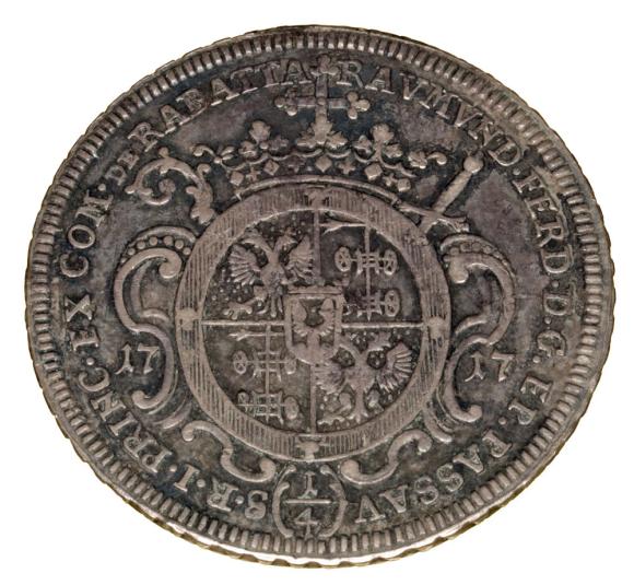 1/4 talara 1717 Ferdynand von Rabatta Biskupstwo Passau Augsburg (2)