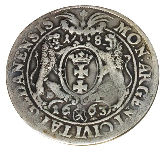 Ort 1663 Jan Kazimierz Gdańsk (2)