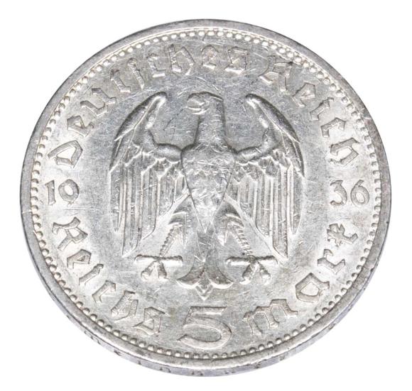 5 marek 1936 Niemcy Berlin Paul von Hindenburg A (2)