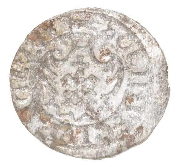 Szeląg 1618 Zygmunt III Waza Ryga (2)